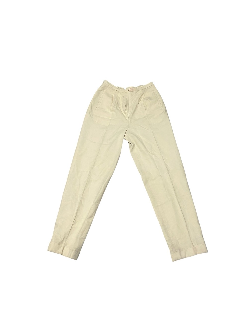 Vintage Christian Dior Tailored Trousers Beige - Picture 5 of 6